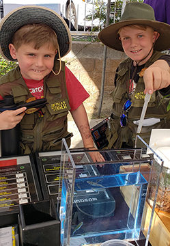 cub scouts at festival