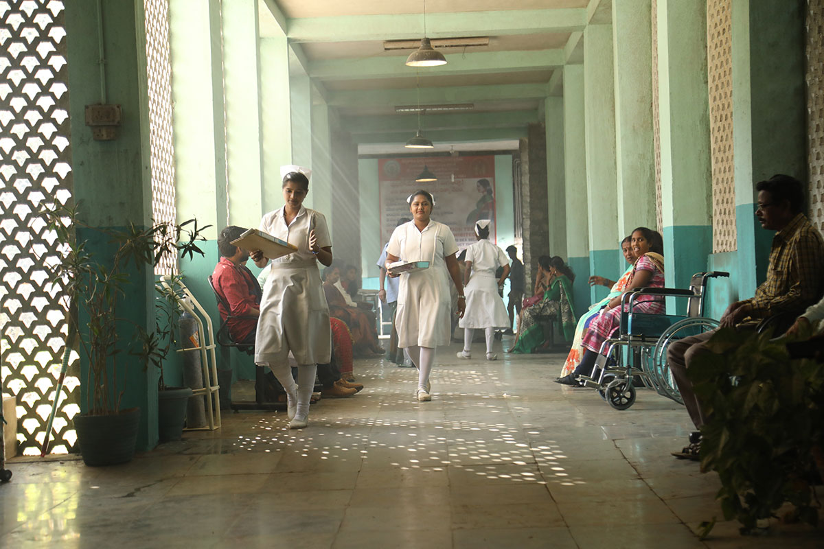 nurses in hallway