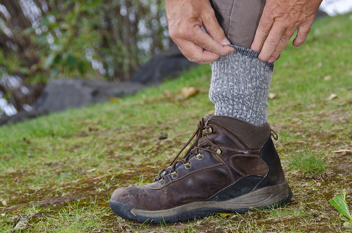 pants tucked in socks